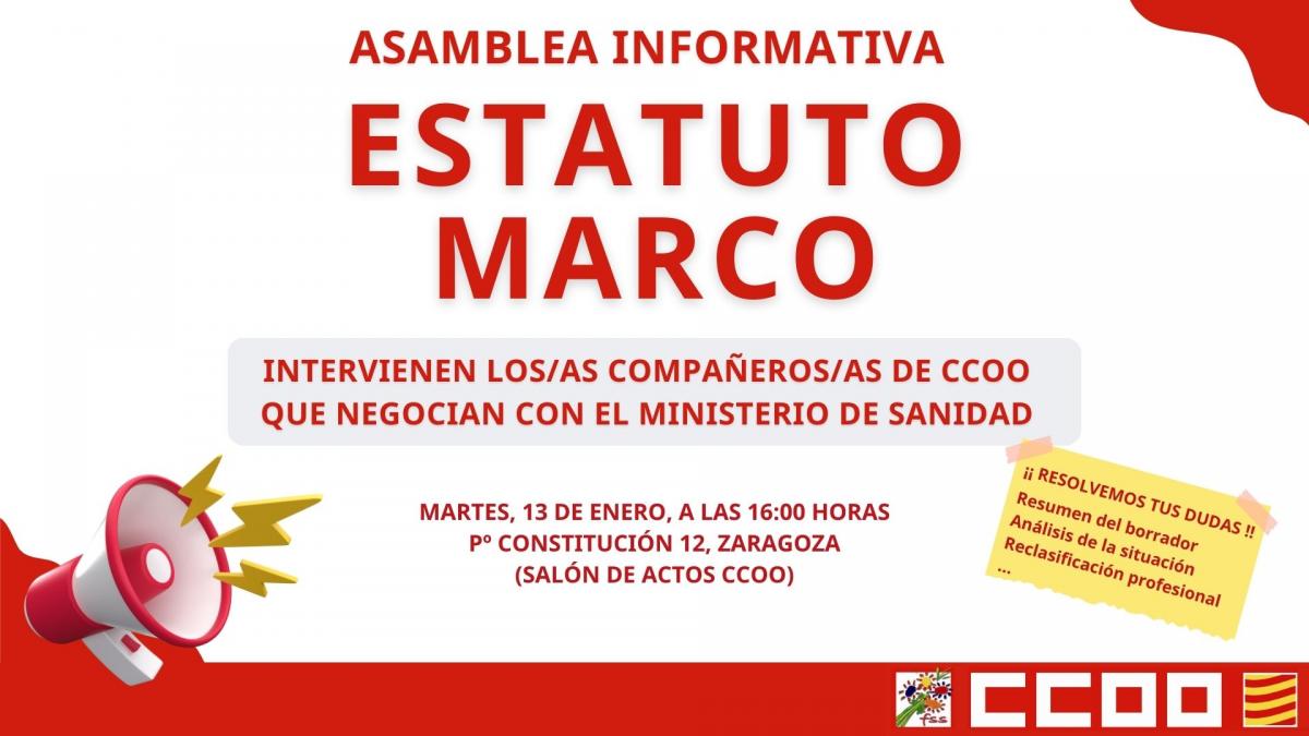Asamblea informativa 13 Enero Estatuto Marco
