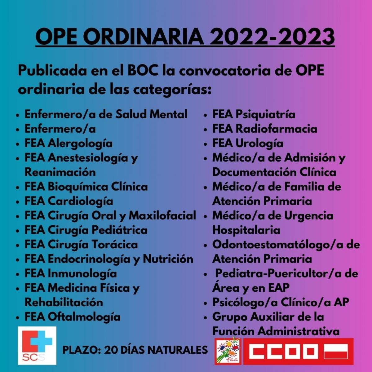 OPE 2022-2023