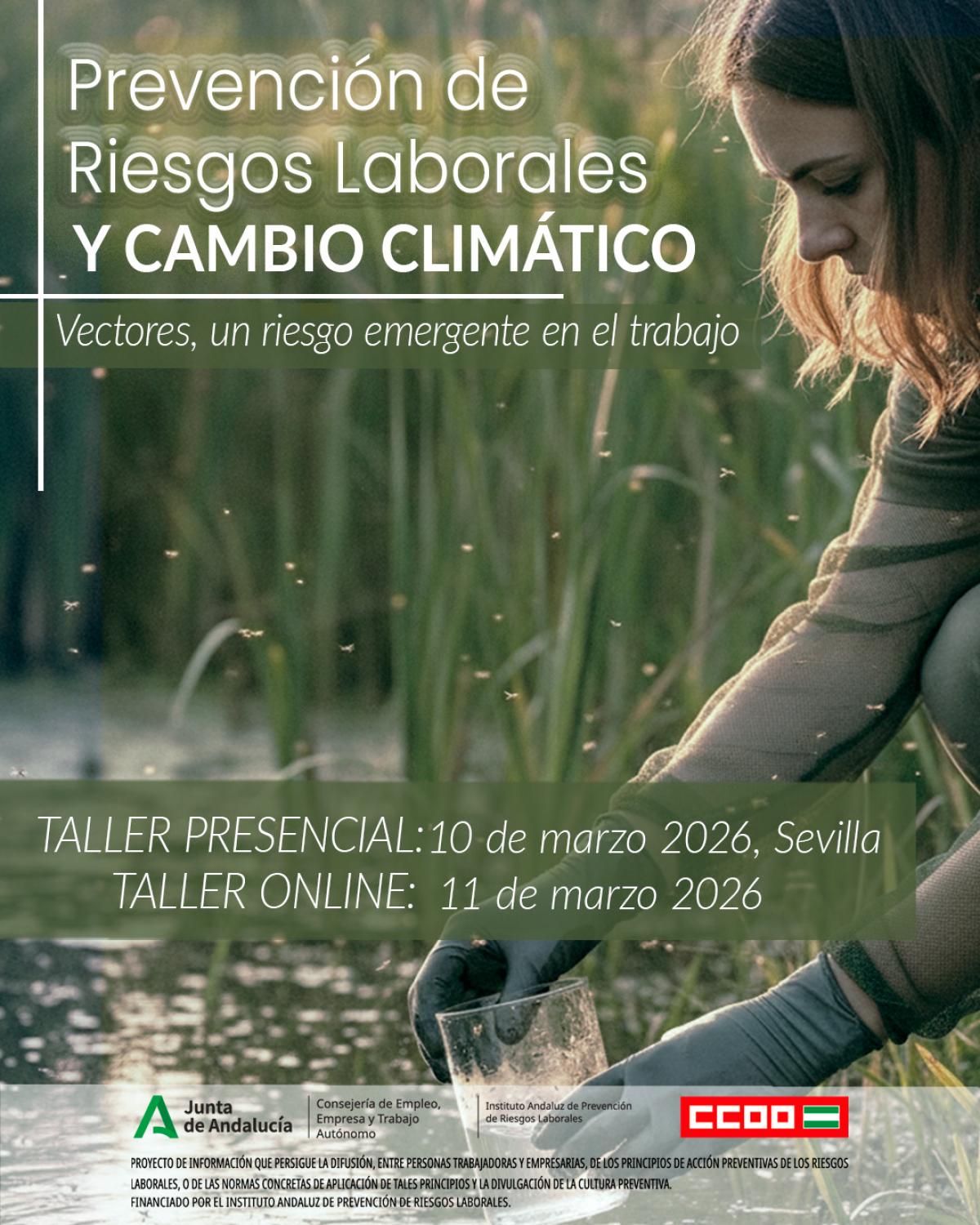 Cartel Taller Cambio climático y vectores