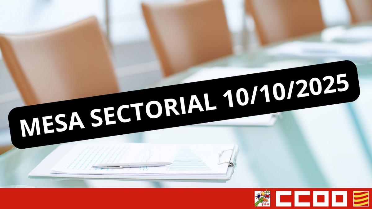 Mesa sectorial 10/10/2025