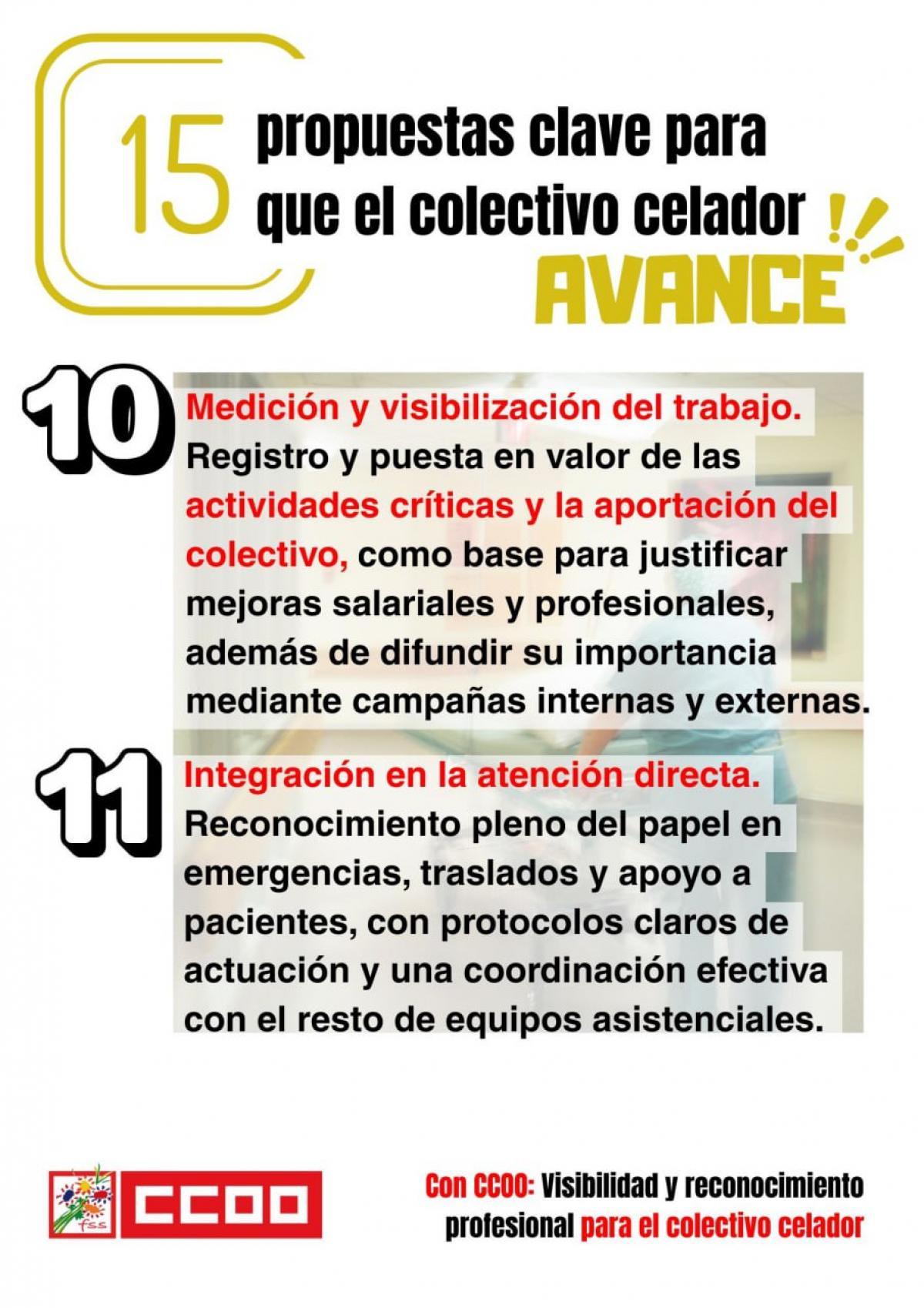 CELADORES - 15 PROPUESTAS