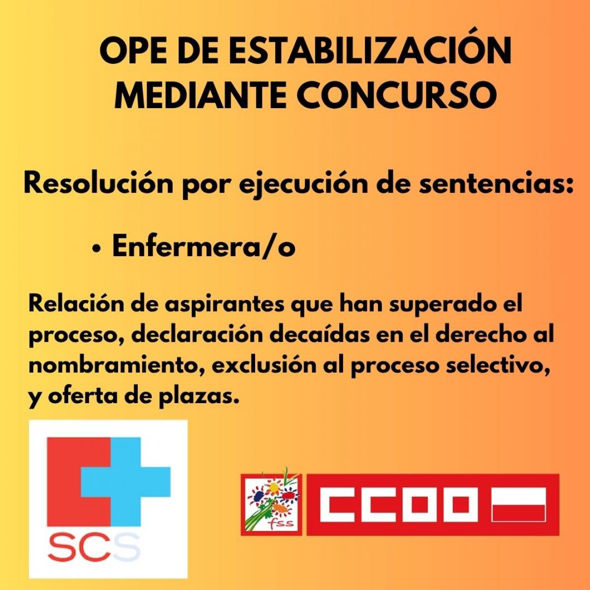 OPE CONCURSO ENFERMERÍA