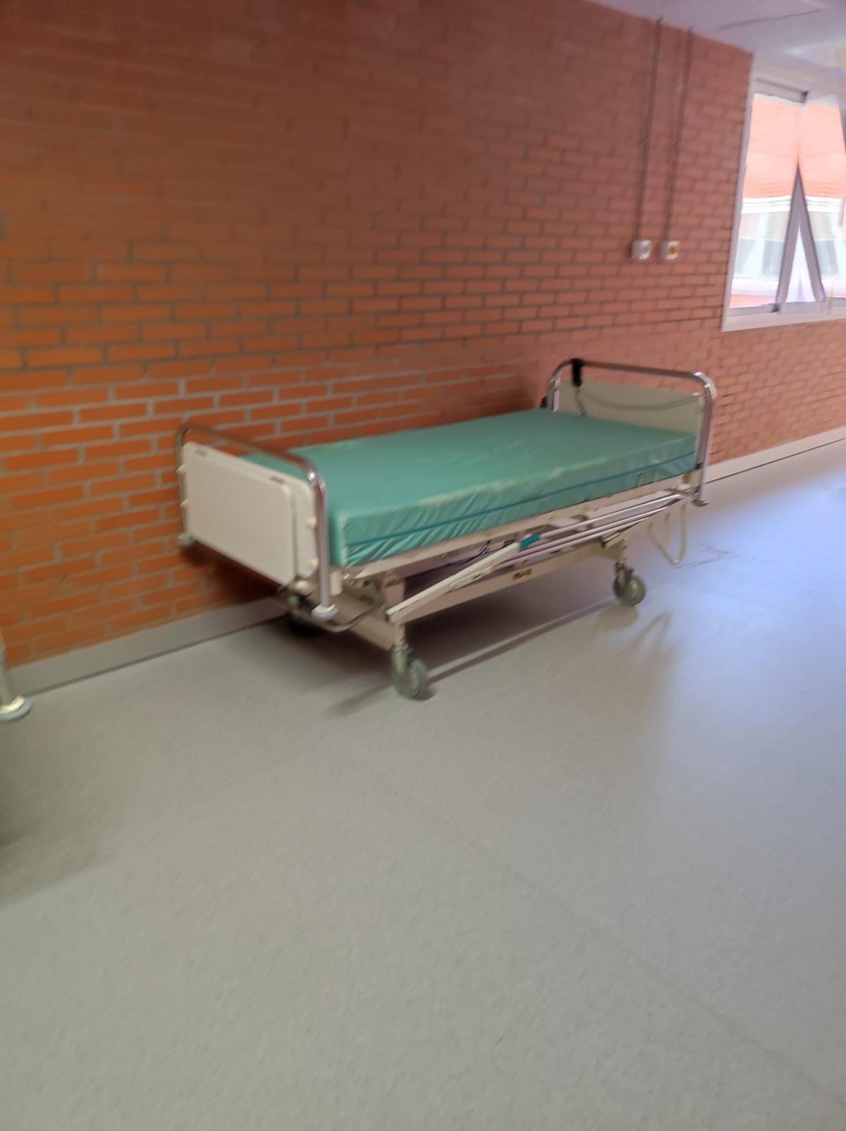 Aspecto de las camas de la Urgencia del Hospital Severo Ochoa de Leganés