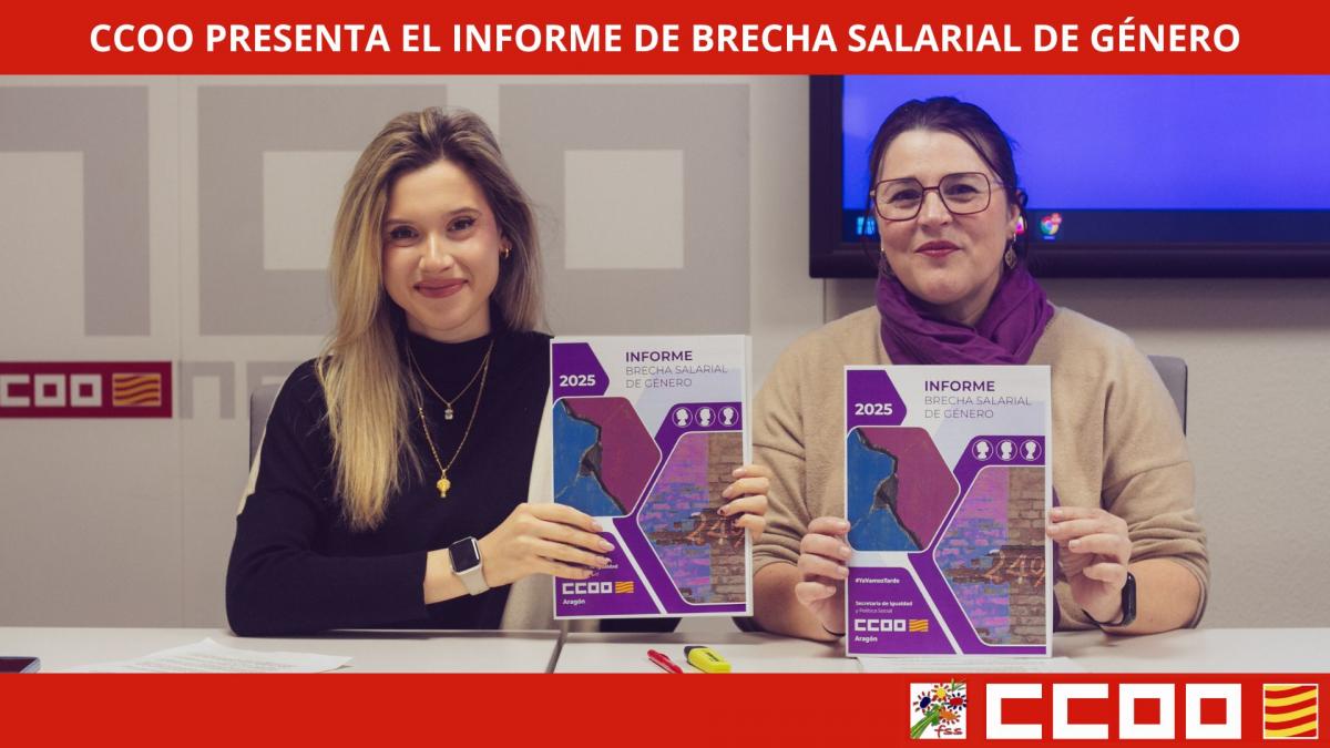 CCOO Aragn presenta el informe de brecha salarial de gnero