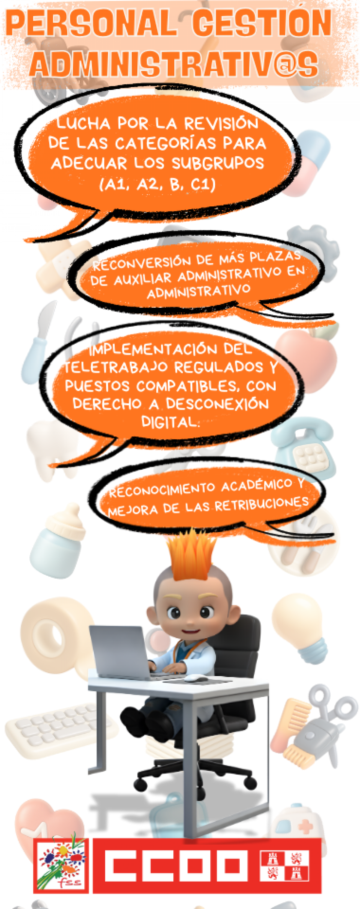 REIVINDICACIONES PERSONAL DE GESTIÓN Y ADMINISTRACIÓN
