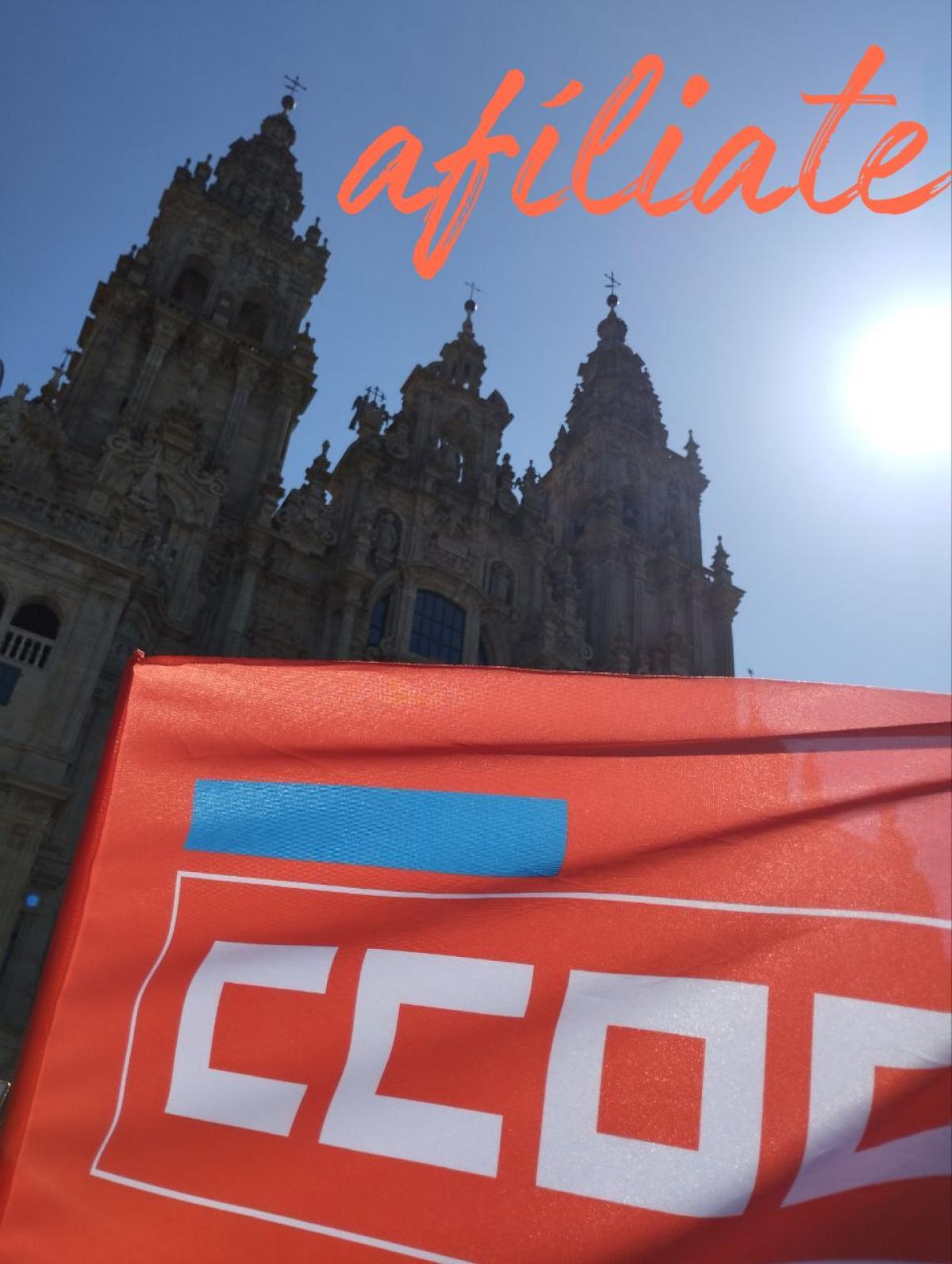 logo ccoo catedral santiago fondo