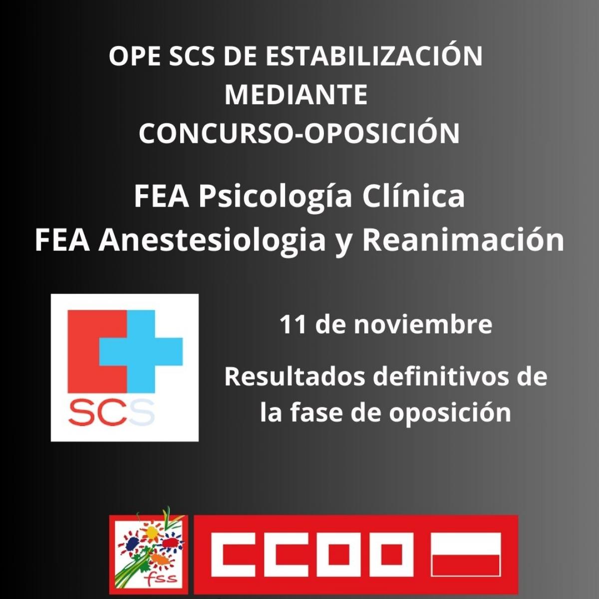 OPE SCS mediante concurso-oposicin