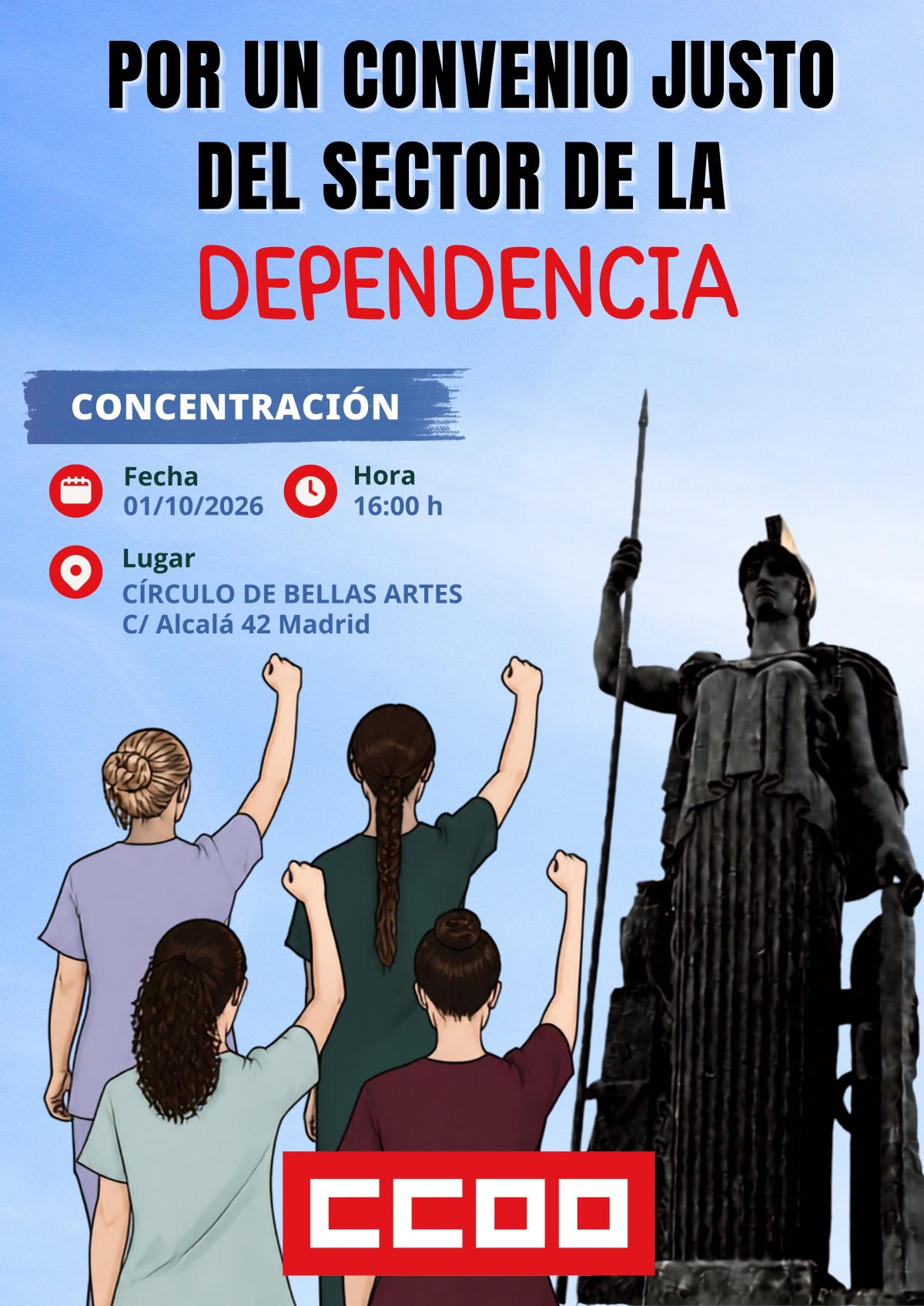 Convocatoria del 1 de octubre por un convenio justo en el Sector de la Dependencia