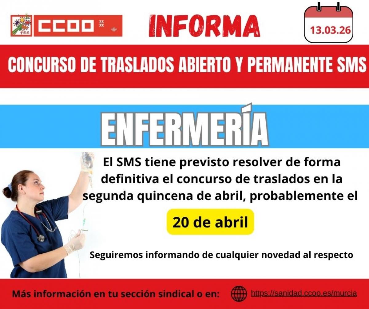 CCOO INFORMA traslados Enfermería