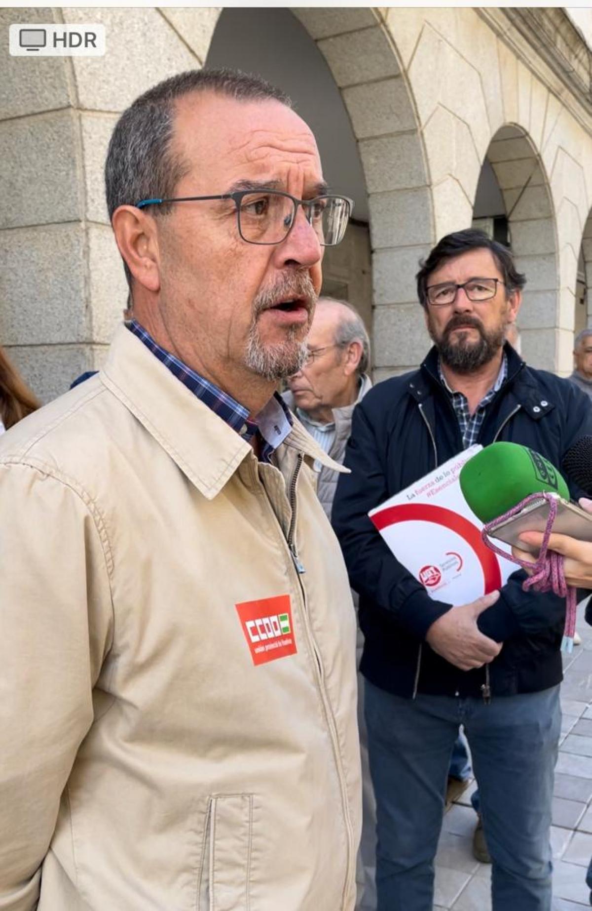 Juan Jose Rodriguez, Secretario General de Sanidad y Sectores Sociosanitarios de CCOO Huelva