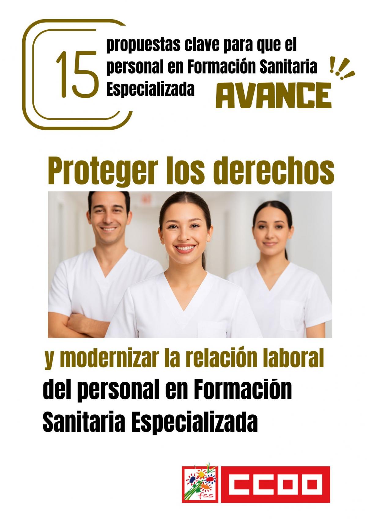 15 propuestas clave para que el personal en Formación Sanitaria Especializada avance