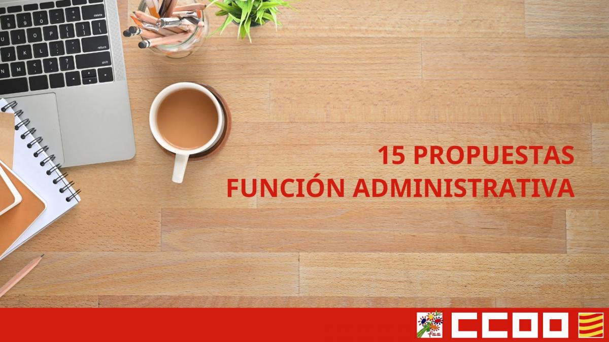 15 Propuestas Función Administrativa
