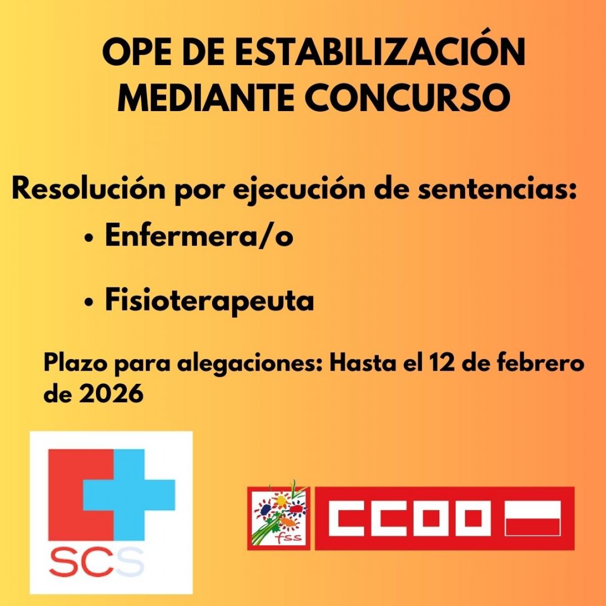 OPE ESTABILIZACION CONCURSO
