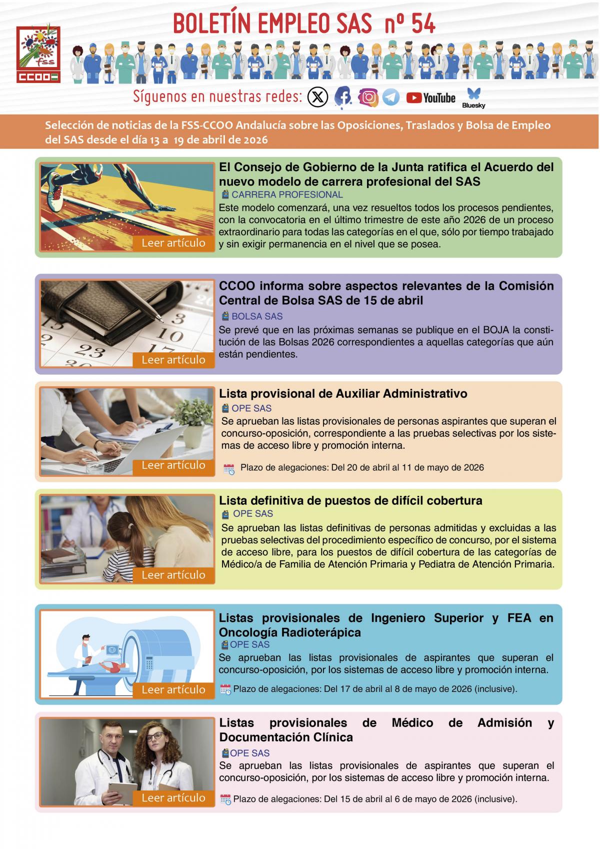 BOLETÍN EMPLEO SAS Nº 54