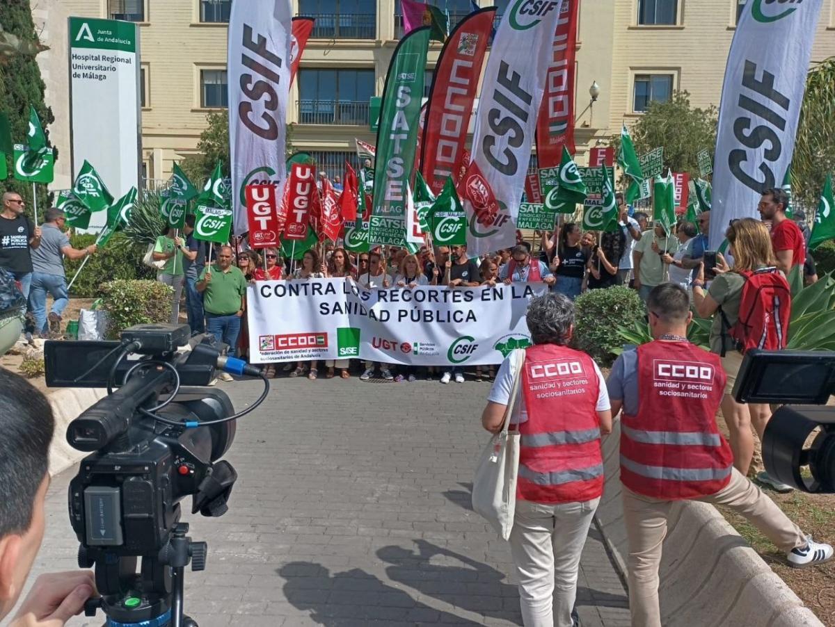 CCOO, SATSE, CSIF y UGT denuncian el grave deterioro de la sanidad andaluza