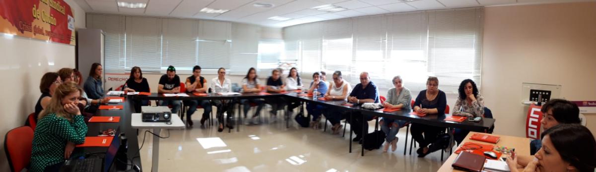 Encuentro delegados y delegadas sindicales sector residencias de mayores de Ciudad Real
