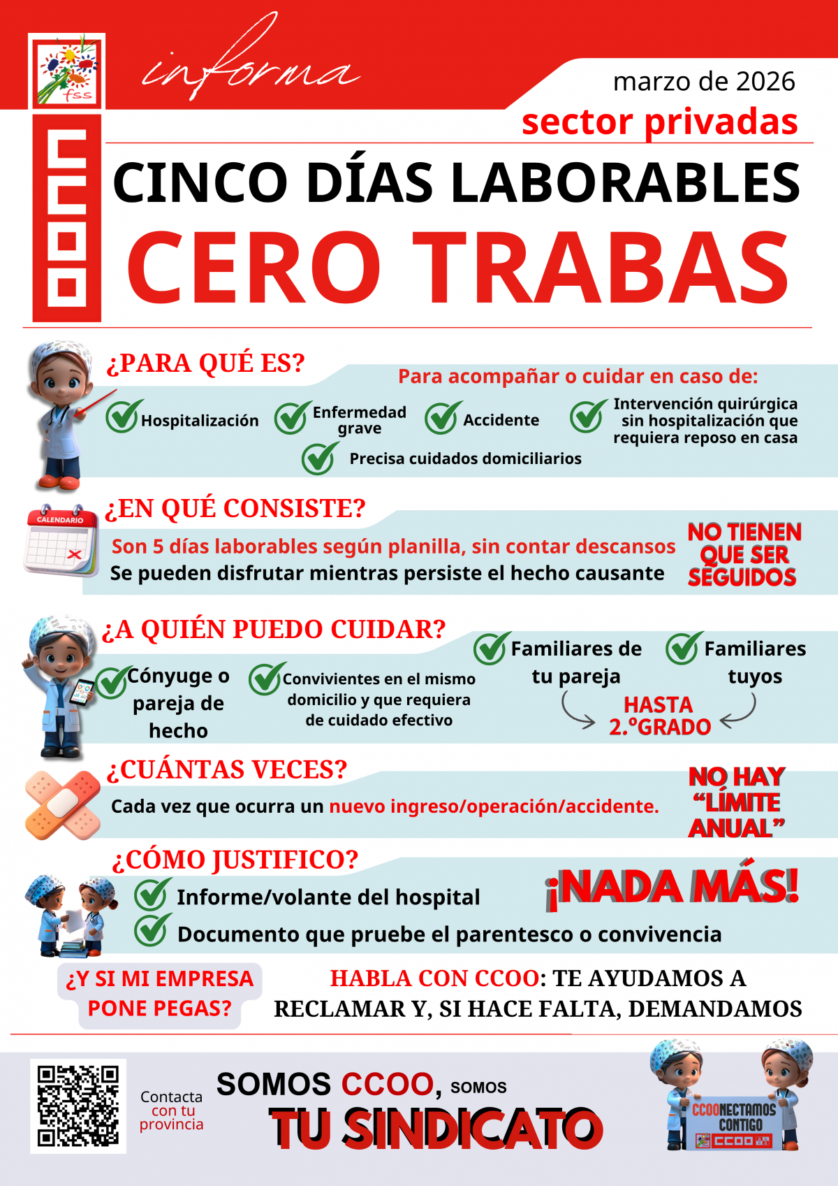 INFORMA SECTOR PRIVADAS_MARZO 2026_CINCO DÍAS LABORABLES, CERO TRABAS