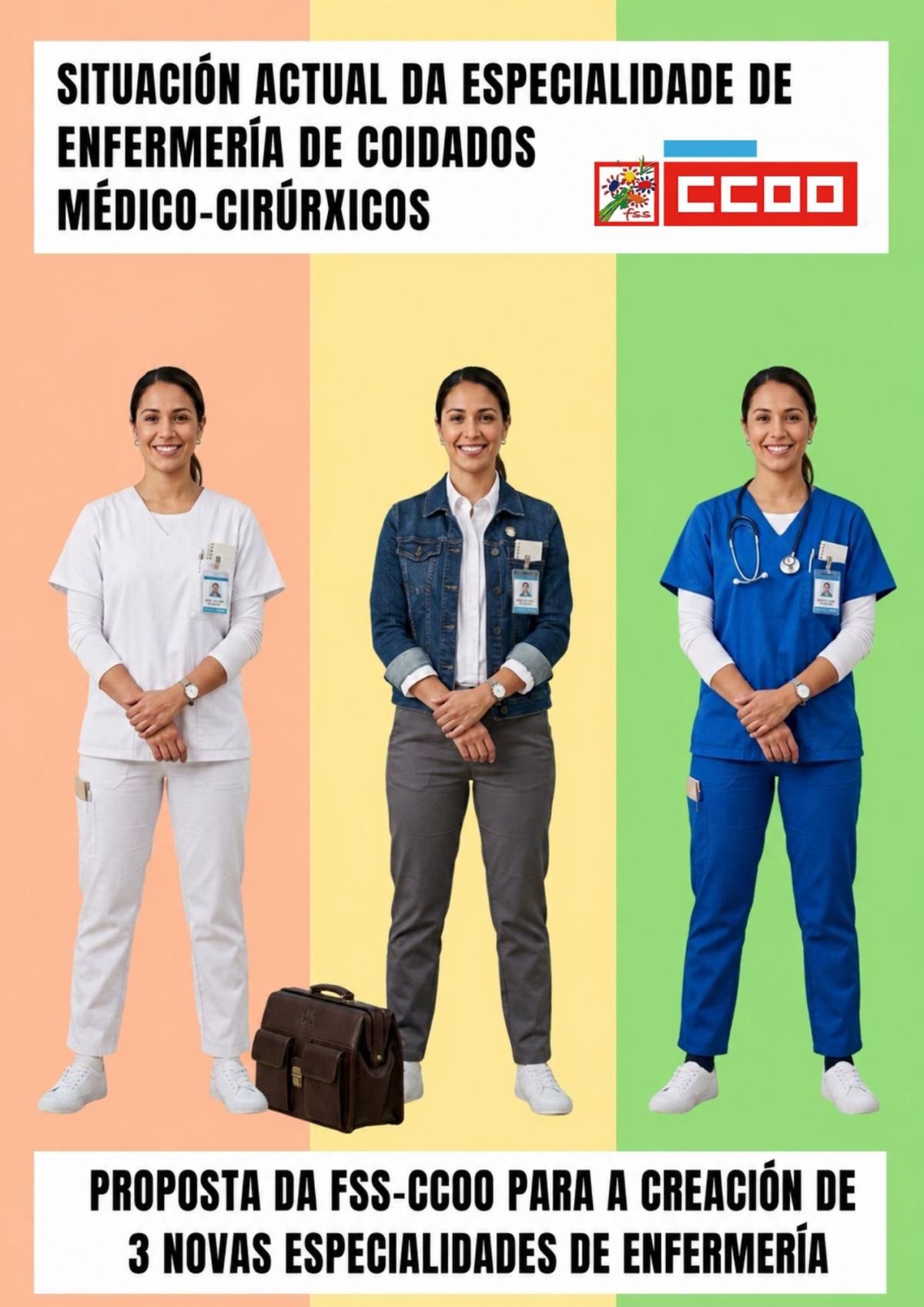 Proposta da FSS-CCOO para adaptar a especialidade de Enfermería de Coidados Medico-Cirúrxicos