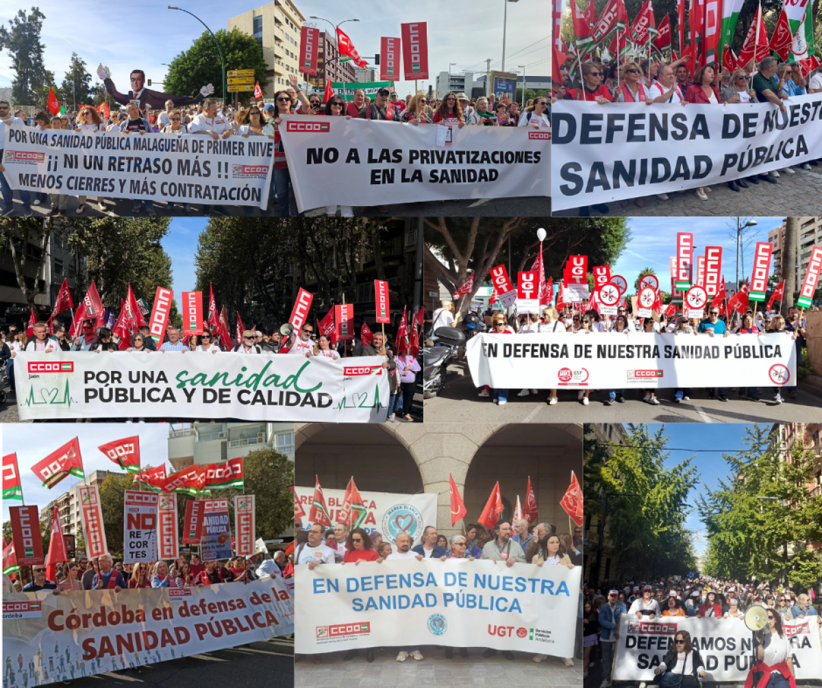 Movilizaciones en Andalucía.