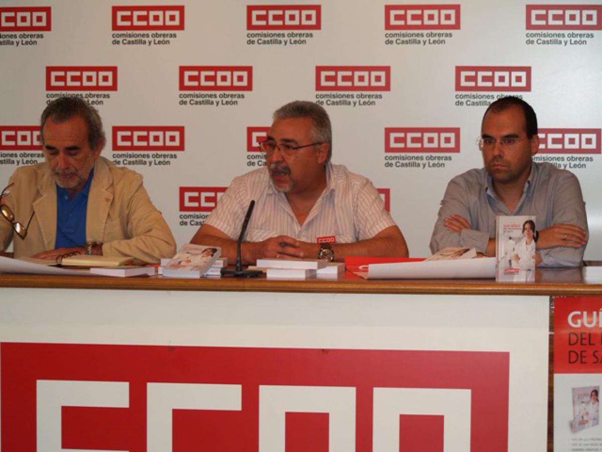 Jaime Redondo, Pablo Vicente y Jaime Barbero durante la rueda de prensa