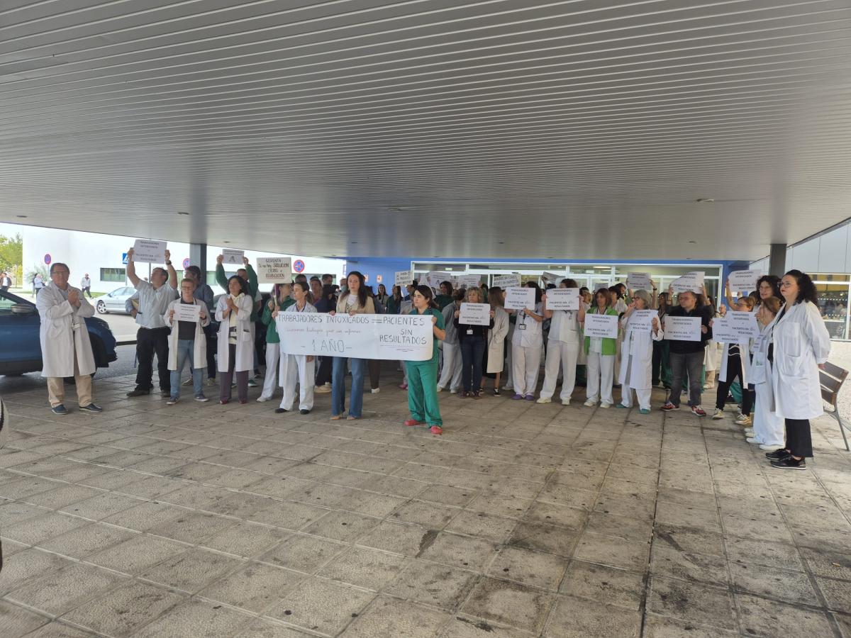 Protesta por los problemas de salud en los laboratorios del Hospital Universitario de Toledo