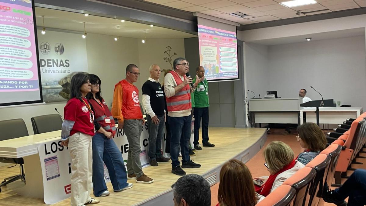 Jos-Pelayo Galindo, en la asamblea.