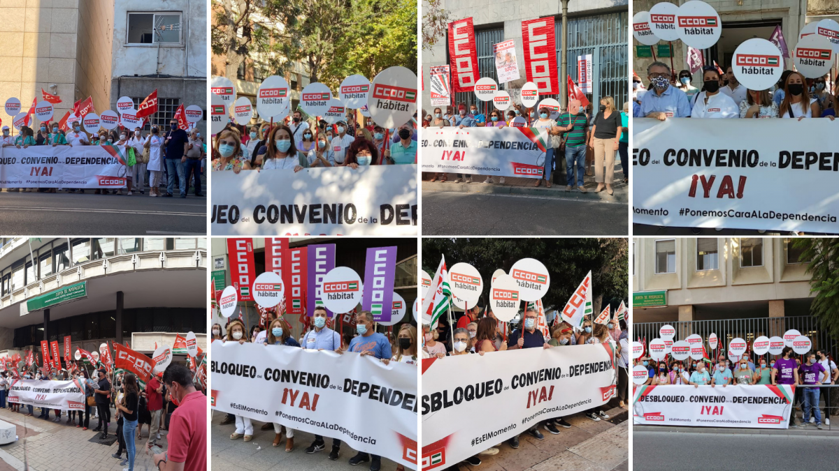 Movilizaciones en las 8 provincias de Andalucía por la mejora de la Dependencia