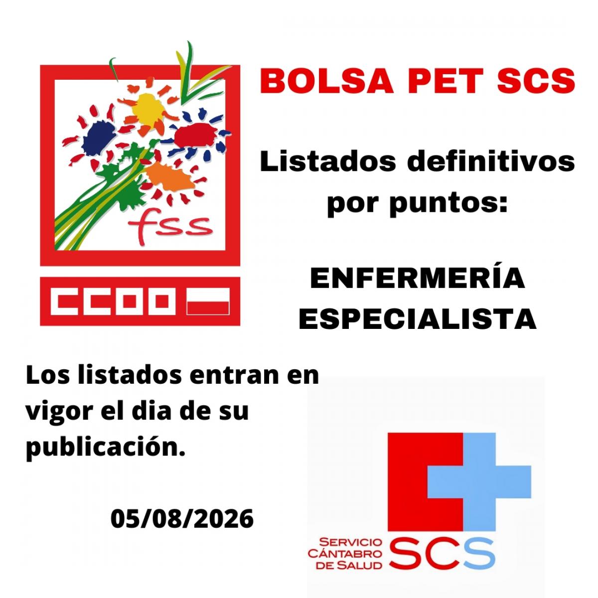 Bolsa PET enfermería especialista