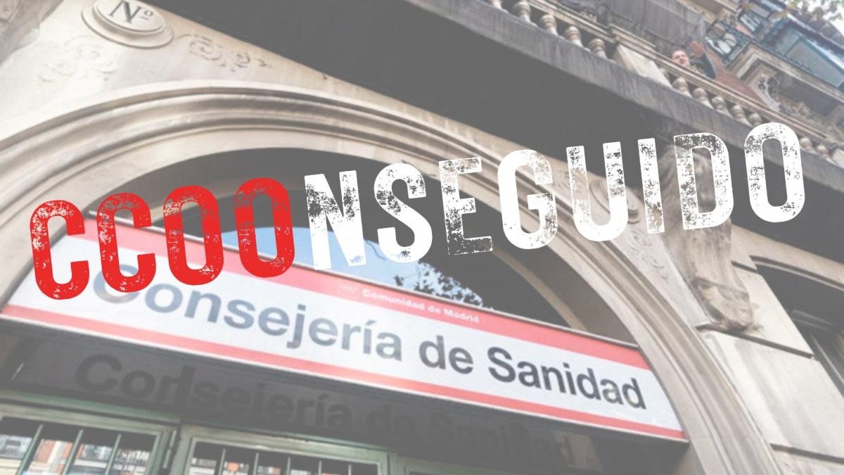 CCOO logra un paquete histórico de mejoras económicas y de conciliación para la plantilla del SERMAS