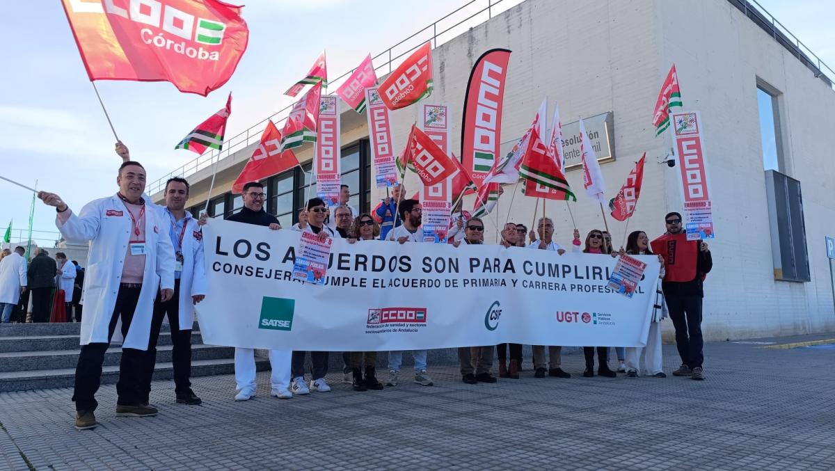 CCOO ha exigido en Puente Genil el cumplimiento de los acuerdos firmados con el SAS.