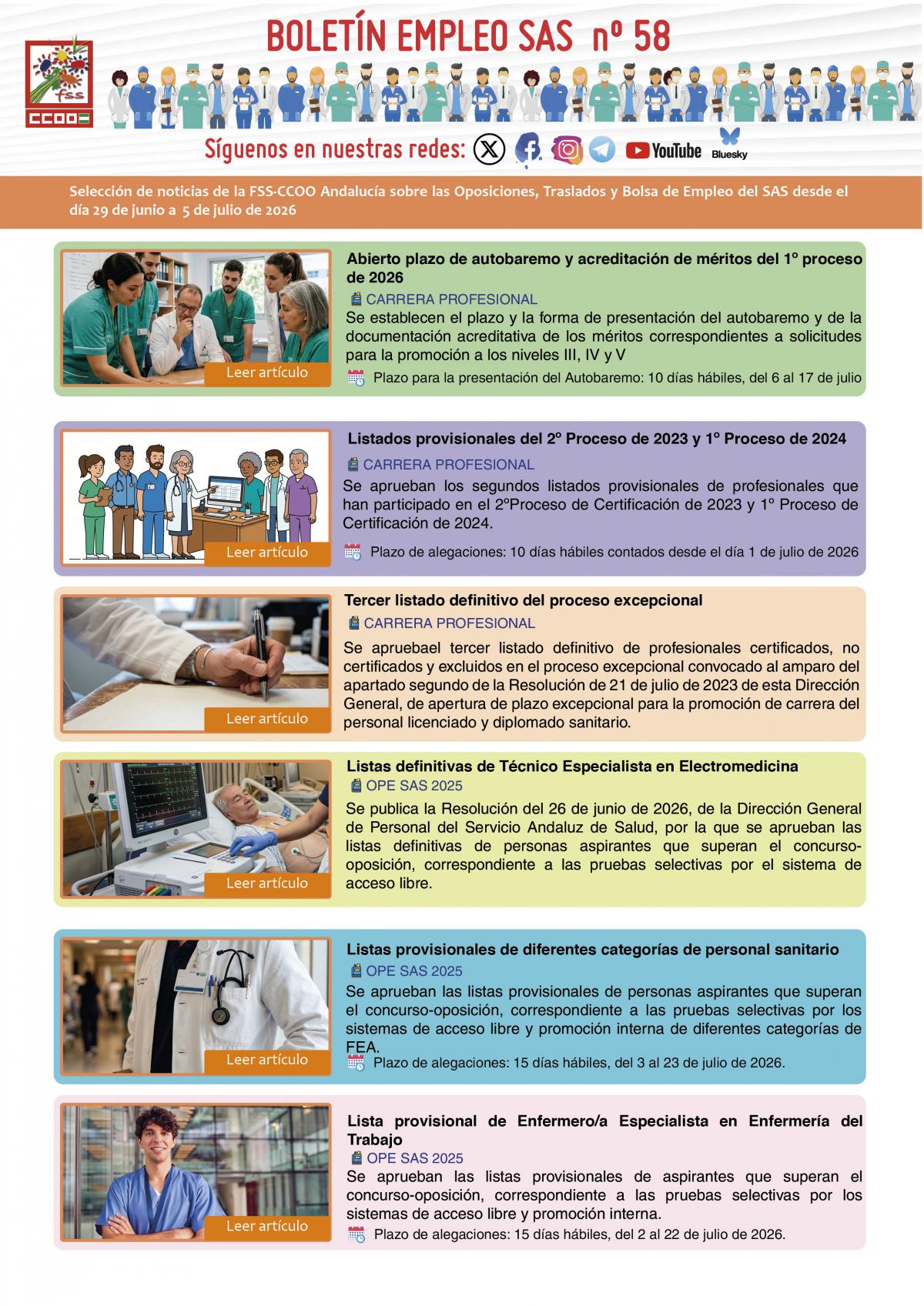 BOLETÍN EMPLEO SAS Nº 58
