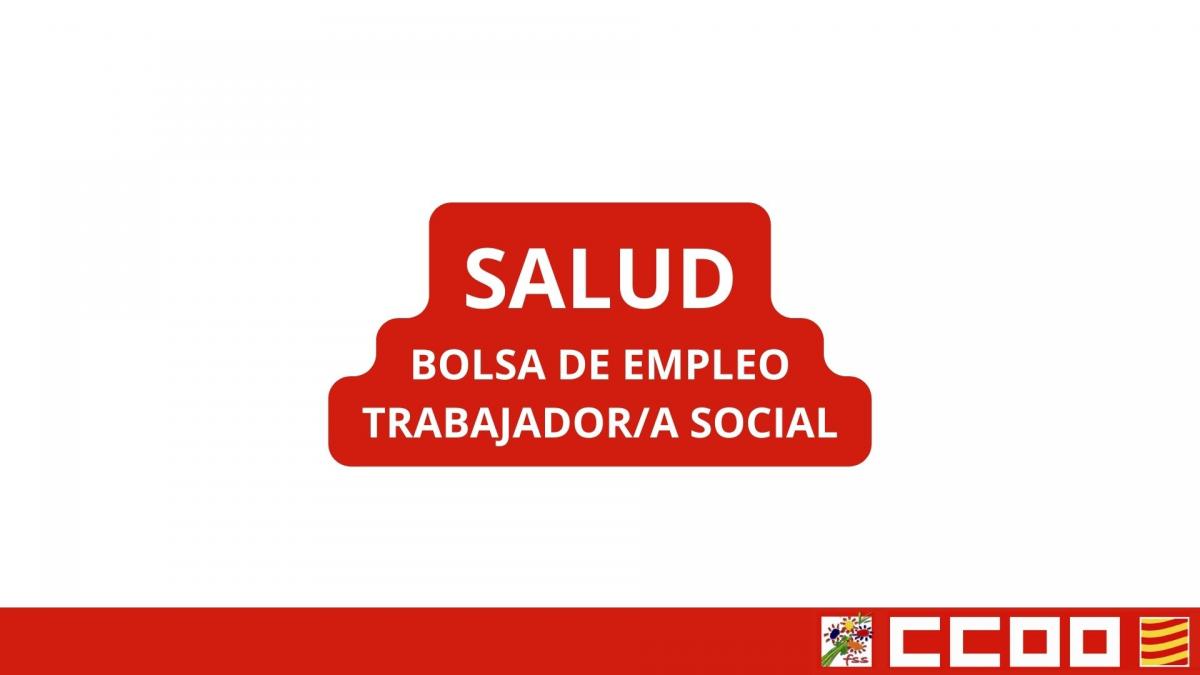 Bolsa empleo SALUD trabajador social