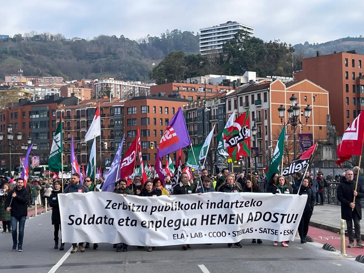 Manifestación del 19D en Bilbao.