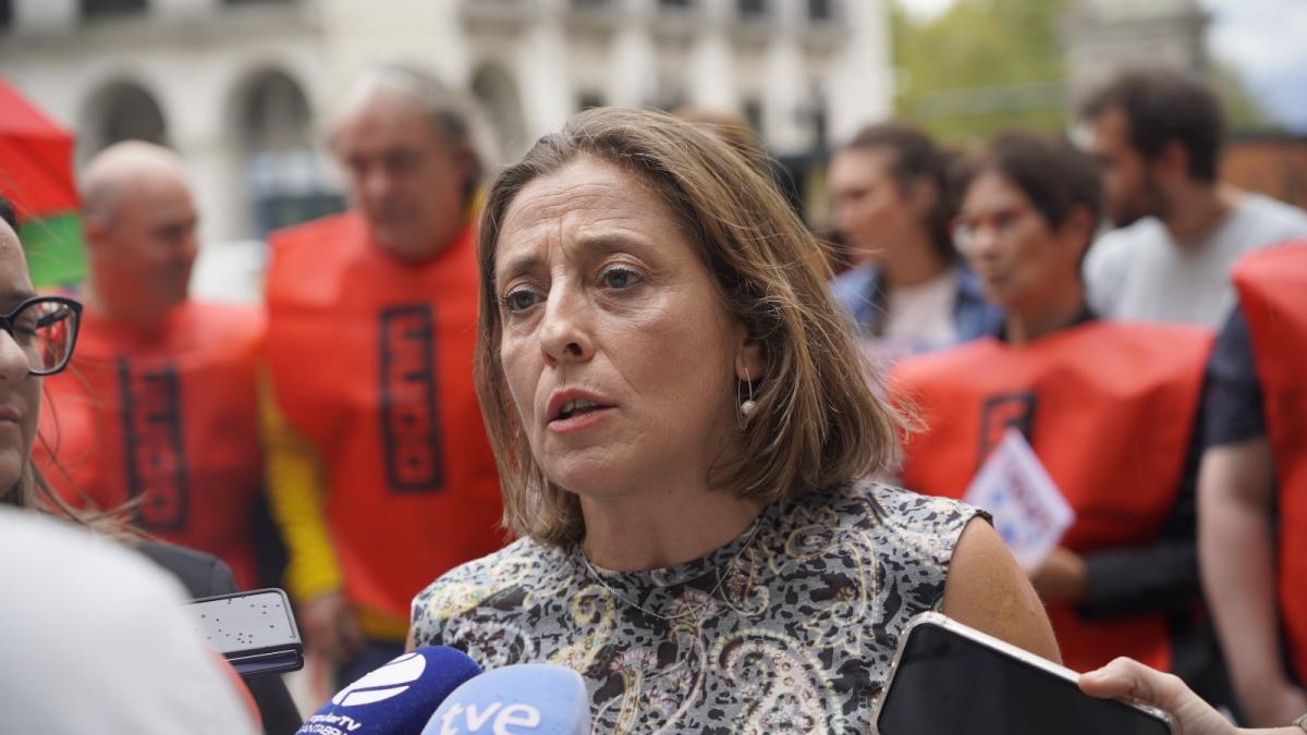 Arantxa Cossío, secretaria general de la federación de Sanidad y Sectores Sociosanitarios de CCOO en Cantabria.