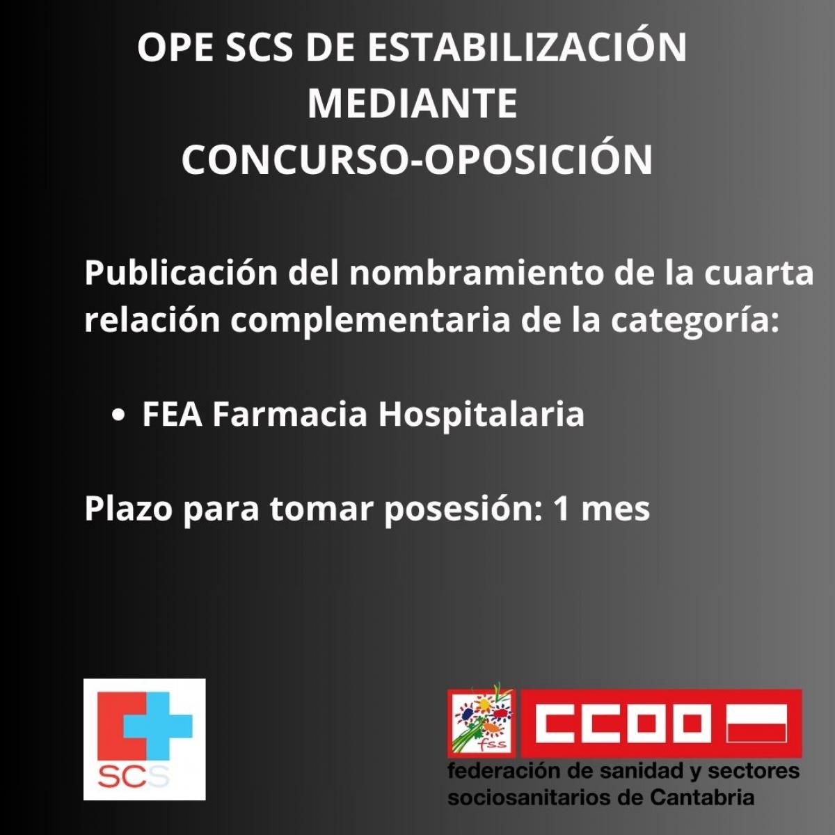OPE Concurso Oposicin FEA Farmacia