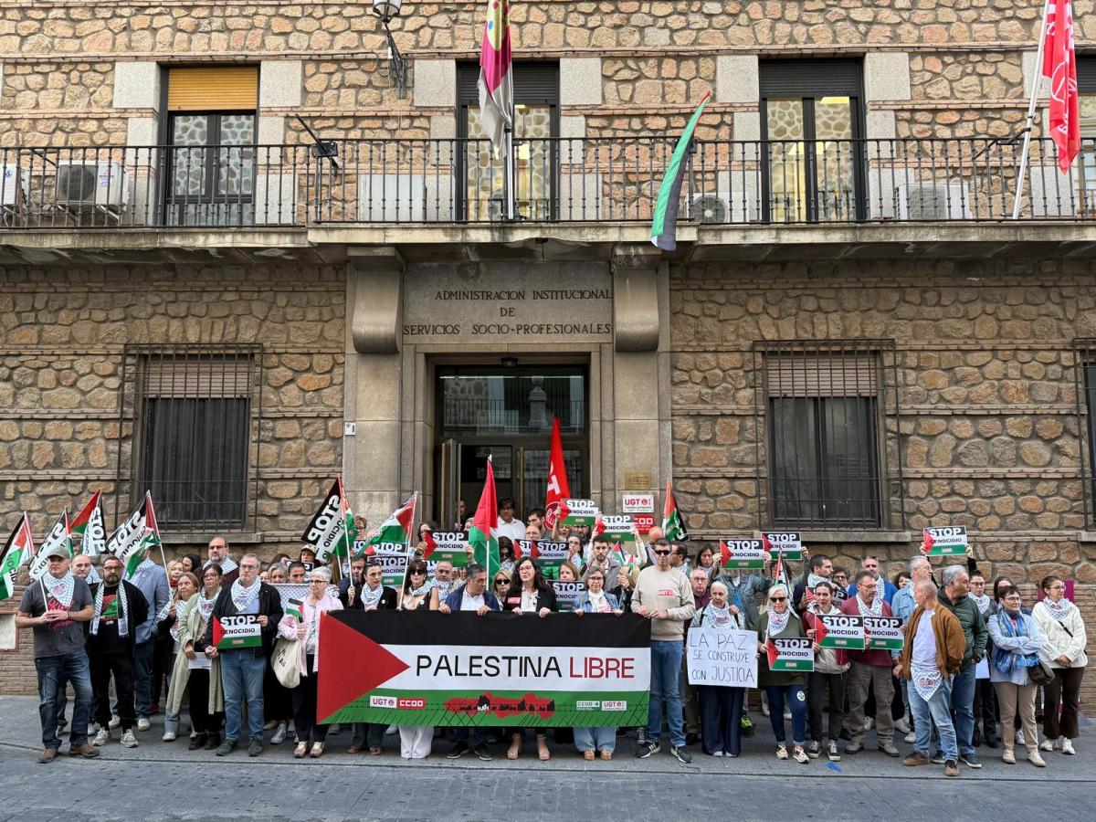 Concentración por el pueblo palestino