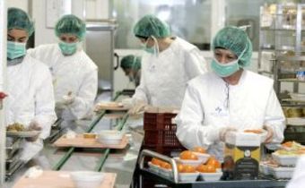 Cocina de un hospital.