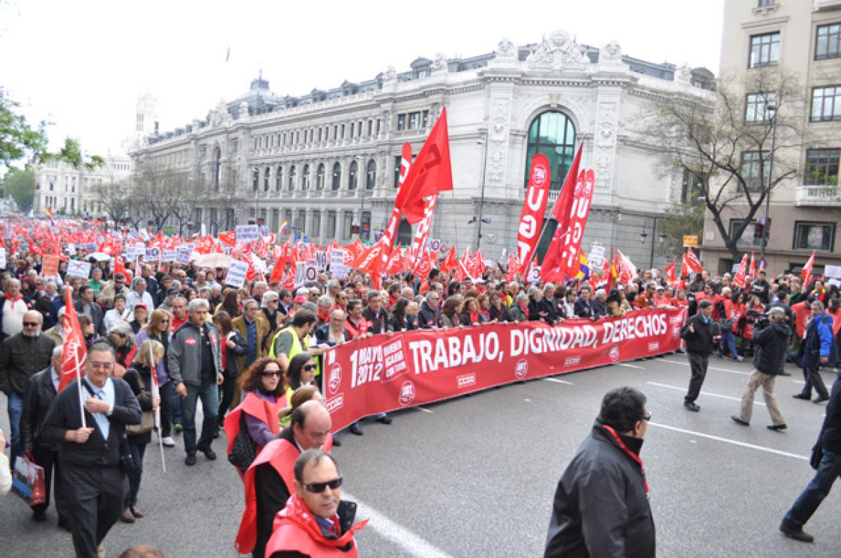 Manifestación Primero de Mayo Madrid 2012 01