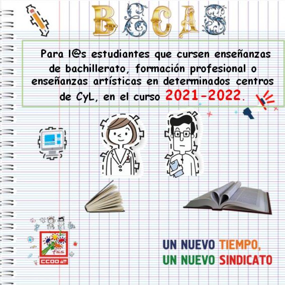 Convocatoria de BECAS para el curso 2021-2022.