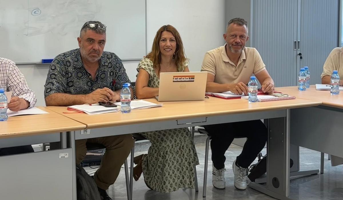 Representantes sindicales de la FSSCCOO Regin de Murcia