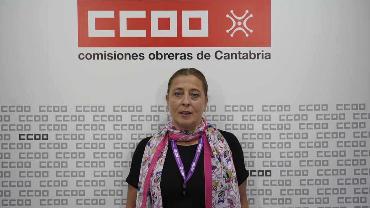 Arantxa Cossío, secretaria general de CCOO de Cantabria