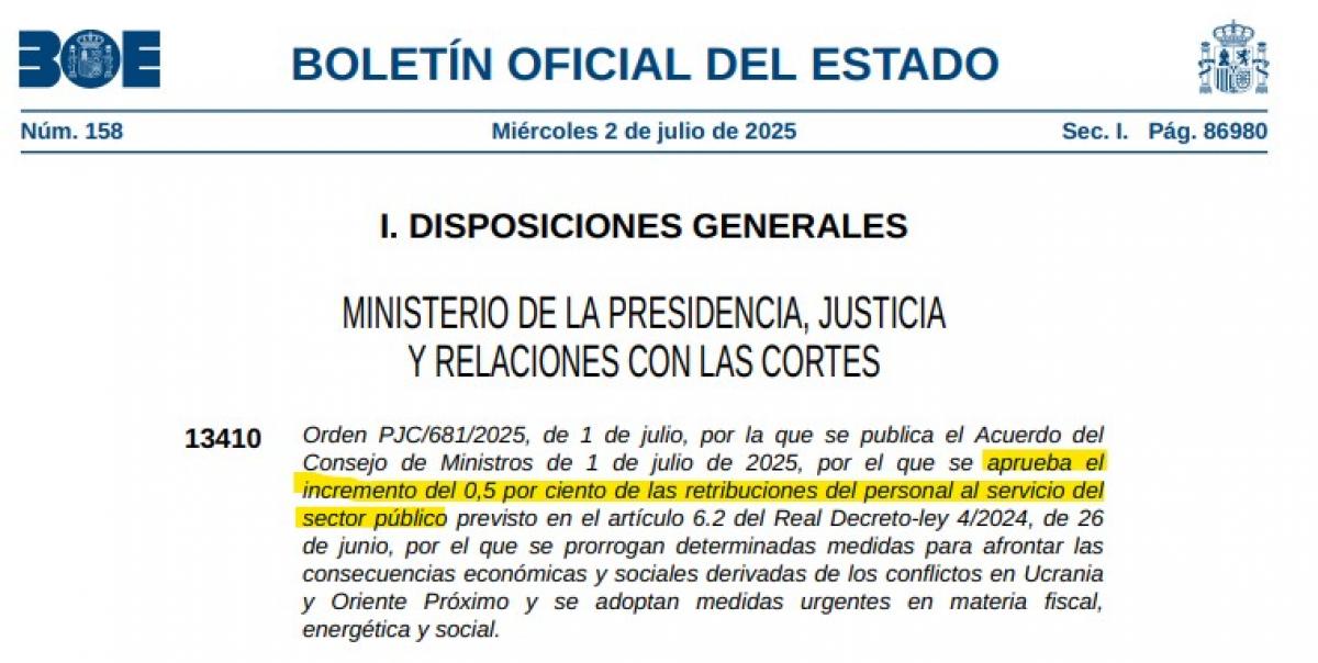 BOE 2 de julio