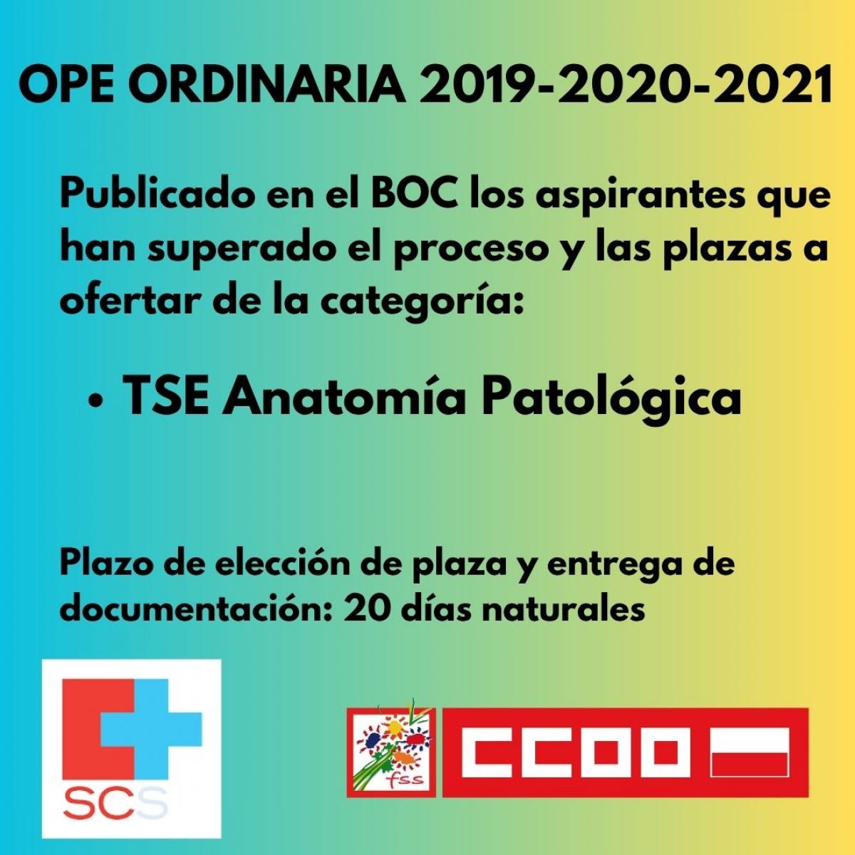 OPE TSE Anatomía Patológica