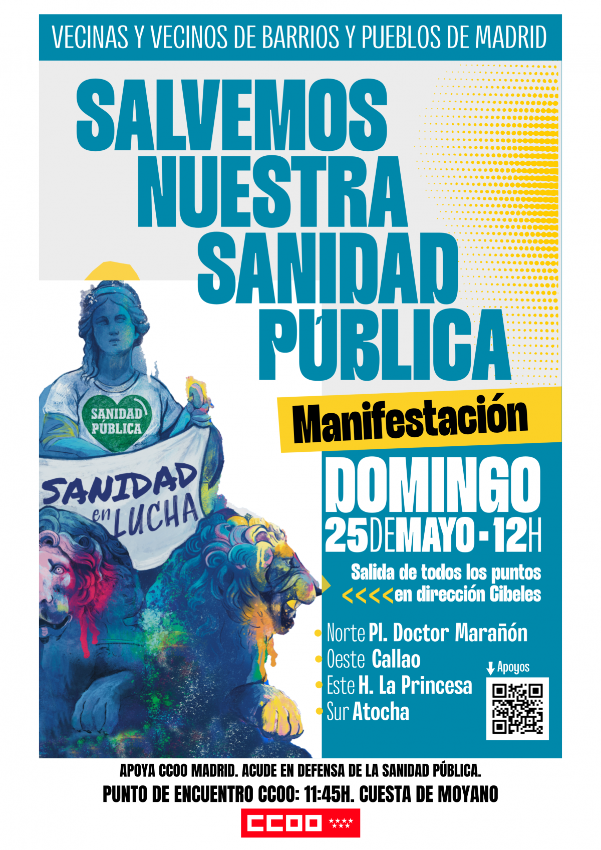 CCOO de Madrid apoya la manifestacin "Salvemos Nuestra Sanidad Pblica"