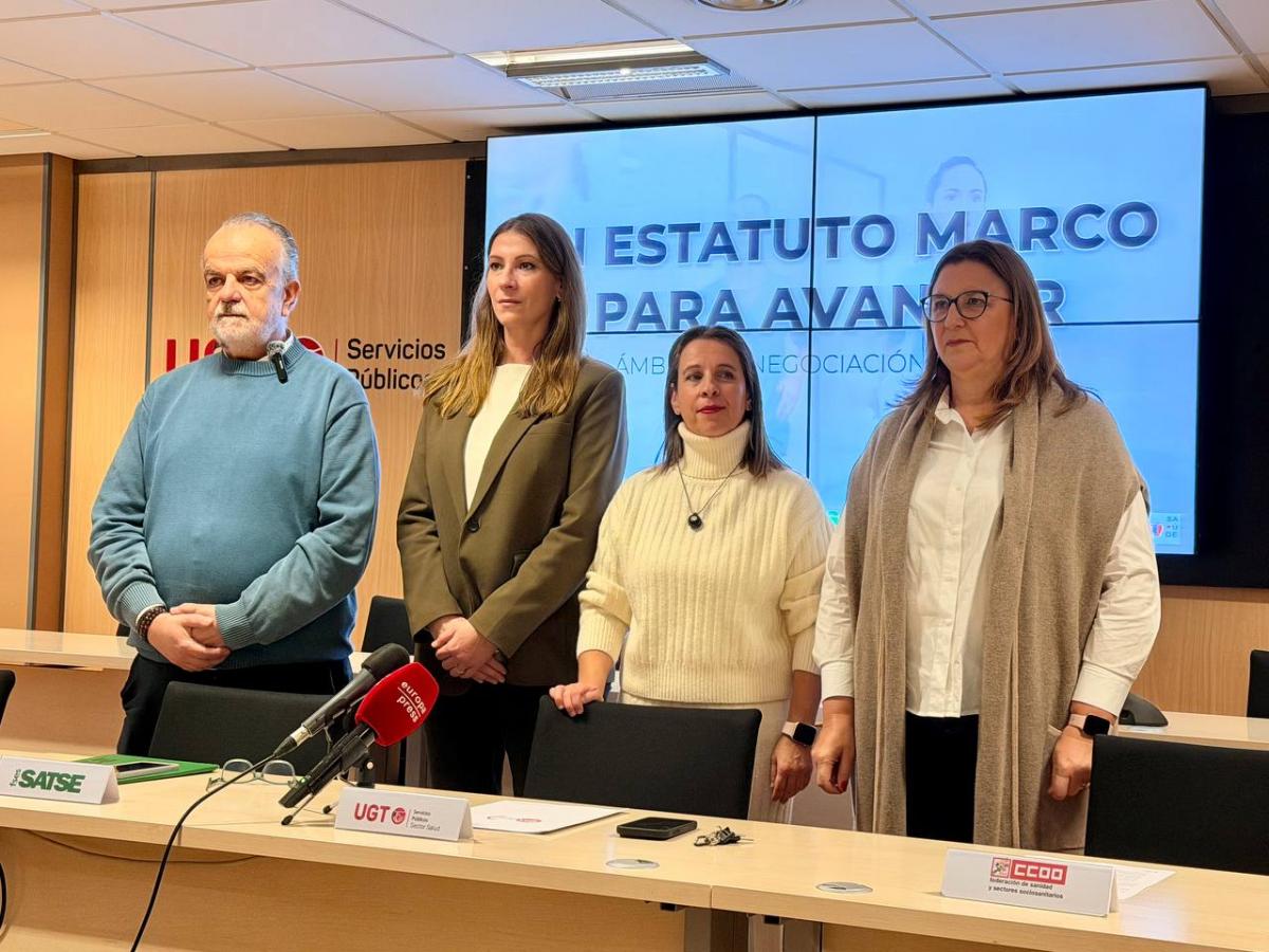 Rueda de Prensa del anuncio de movilizaciones por el Estatuto Marco