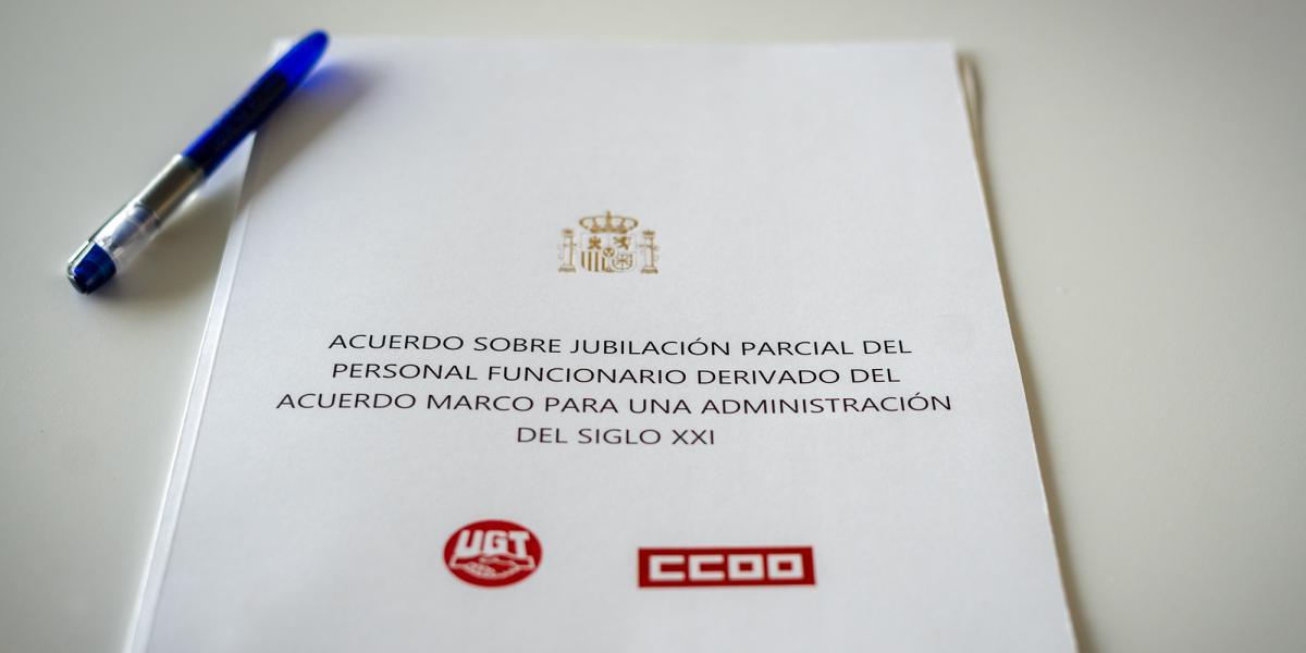 Firman del acuerdo sobre jubilacin parcial del personal funcionario y estatutario de las Administraciones Pblicas