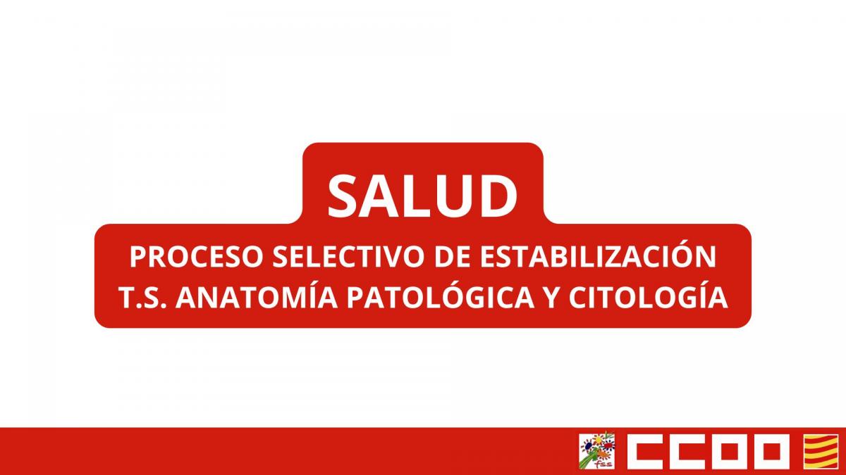 Proceso estabilizacin ts anatomia patologica