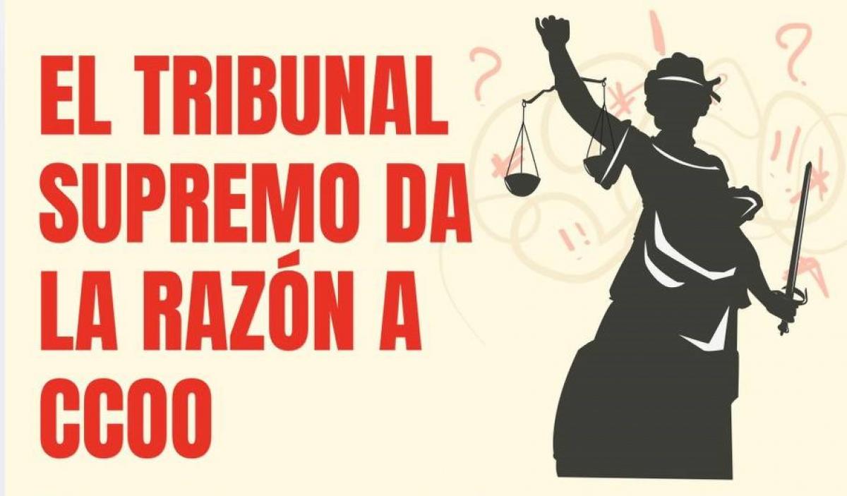 El Tribunal Supremmo da la razón a CCOO