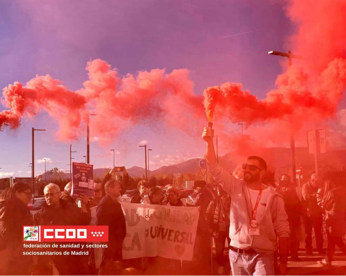 Concentración en el Hospital Rey Juan Carlos