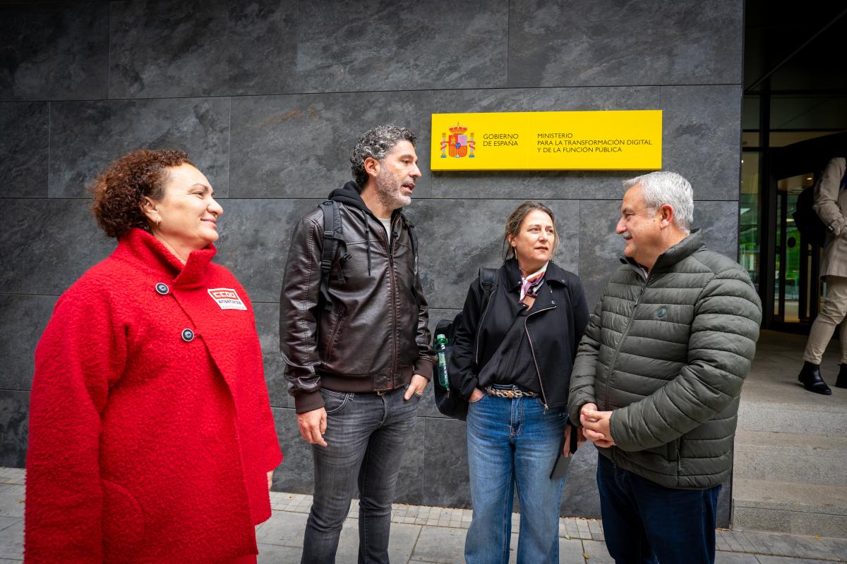 Reunión del Área Pública de CCOO, junto con UGT Servicios Públicos y CSIF